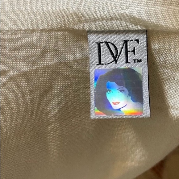 DVF Zarita Lace Dress Ivory Size 4 Open V Back Long Sleeve Cocktail Wedding USA - Picture 6 of 12